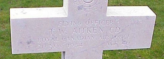 [F/O TW Aitken Grave Marker]