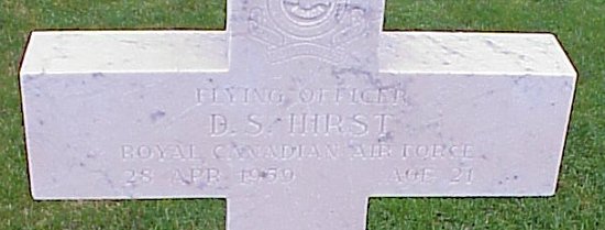 [F/O DS Hirst Grave Marker]