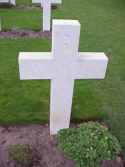 [F/O JWR Arseneault Grave Marker]