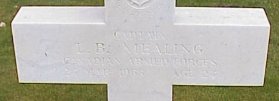 [Captain LB Mealing Grave Marker]