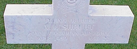 [F/O NJ Shruiff Grave Marker]