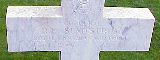 [Cpl RE Sundstrom Grave Marker]