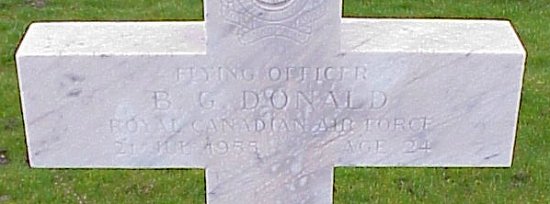 [F/O BG Donald Grave Marker]